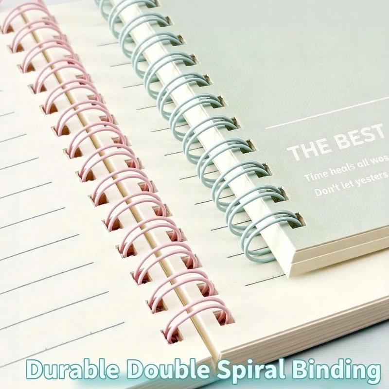 Colorful Notebook Cover and Spiral Binding